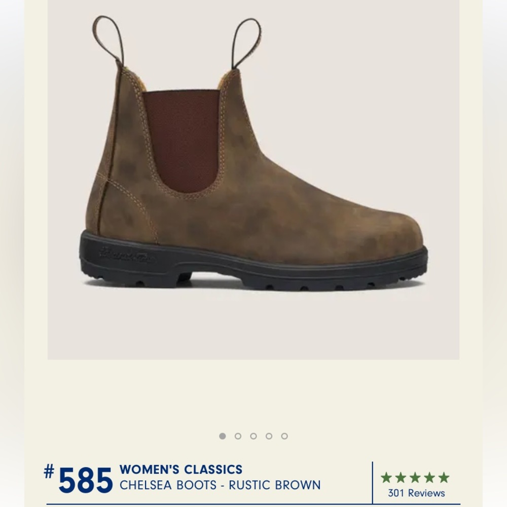 Blundstone #585 Women’s Classics Chelsea Boots Rustic Brown